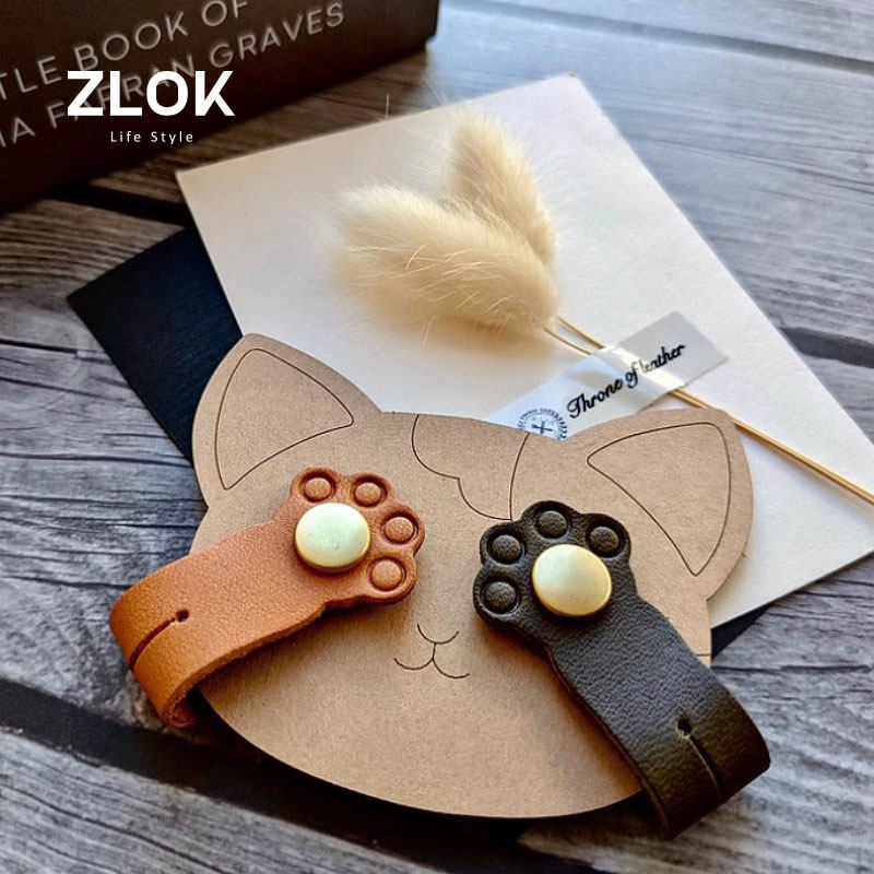 可爱猫爪集线器按扣式PU皮质复古风耳机USB数据线通用便携理线器,收纳整理,理线器/集线器/绕线器,淘宝优惠券,粉丝福利购,淘宝优惠卷