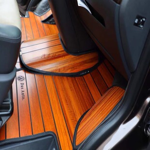 适用于大众凯路威迈特威 夏朗途锐辉腾蔚揽 甲壳虫尚酷木地板脚垫