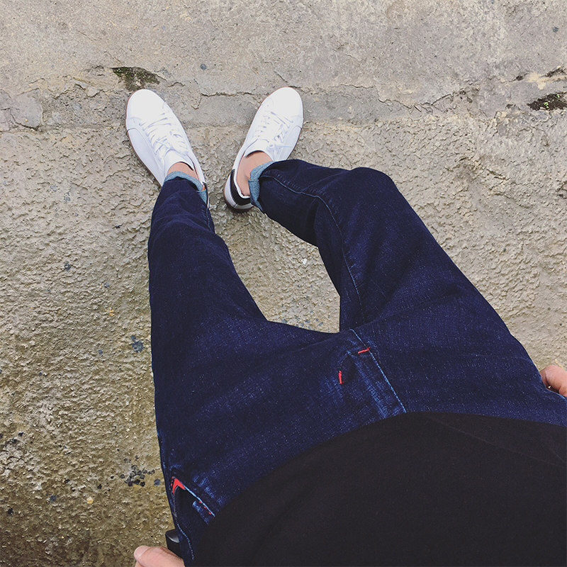 Jeans pour adolescent pieds Slim BWXD pour automne - Ref 1462592 Image 4