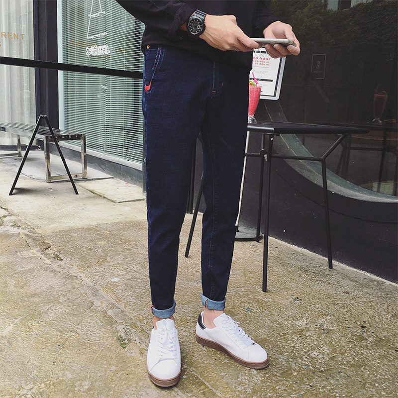 Jeans pour adolescent pieds Slim BWXD pour automne - Ref 1462592 Image 5