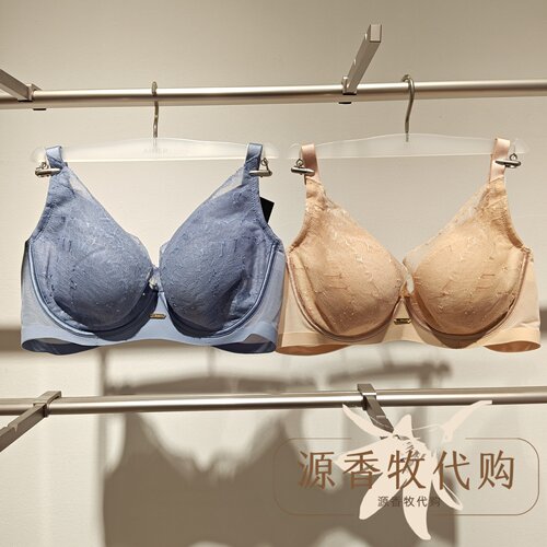 爱慕25简韵全罩杯软钢托悬浮薄杯大胸显小薄文胸女士内衣AM13A701
