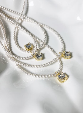 微微有点甜妹感的方糖项链