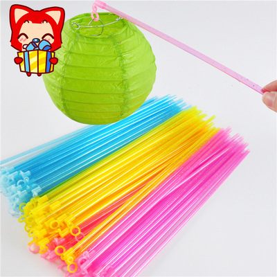 荧光塑料手提杆中秋元宵纸灯笼