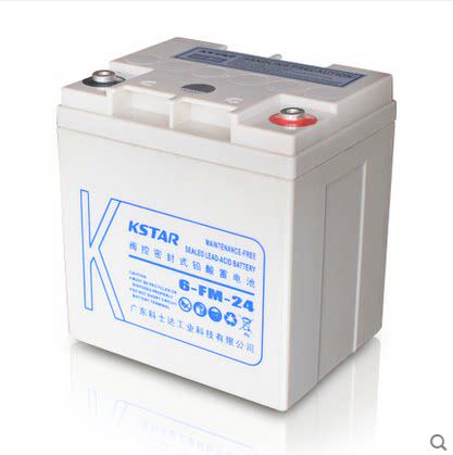 科士达KSTAR蓄电池6-FM-24 12V24AH直流屏太阳能UPS不间断电源用