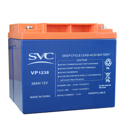 SVC  12V38AH铅酸免维护蓄电池 UPS电源 EPS  直流屏专用蓄电池