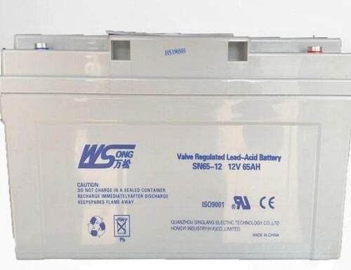 WSONG万松蓄电池SN65-12深循环电池12V65AH 太阳能光伏 机房基站