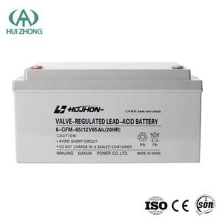 UPS专用直流屏 65电厂基站电源12V65AH HUIZHONG汇众蓄电池6