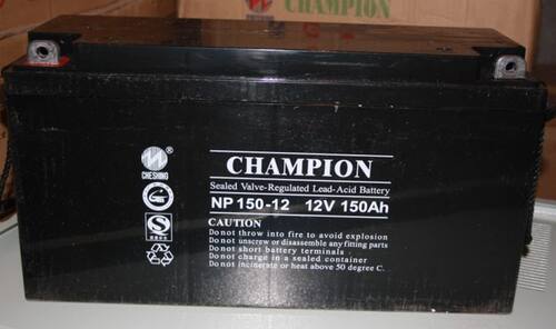 CHAMPION冠军蓄电池NP150-12变电站直流屏电源12V150AH铅酸免维护