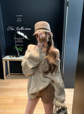 NSS COLLECTION 1/9 20:00pm“绘里子小姐”一字肩蝴蝶结毛衣