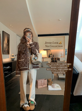 NSS COLLECTION 离不开的老钱拖地长裤女宽松显瘦白色直筒牛仔裤