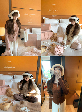 NSS COLLECTION “少女日记”日系修身气质羊毛拉夫麻花毛衣开衫