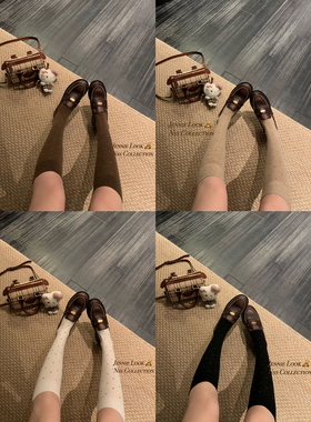 NSS COLLECTION 搭了一整期的波点羊毛袜女中筒袜显瘦小腿袜袜子