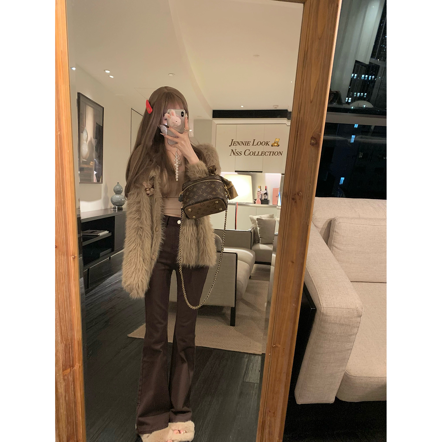 NSSCOLLECTION微喇牛仔裤
