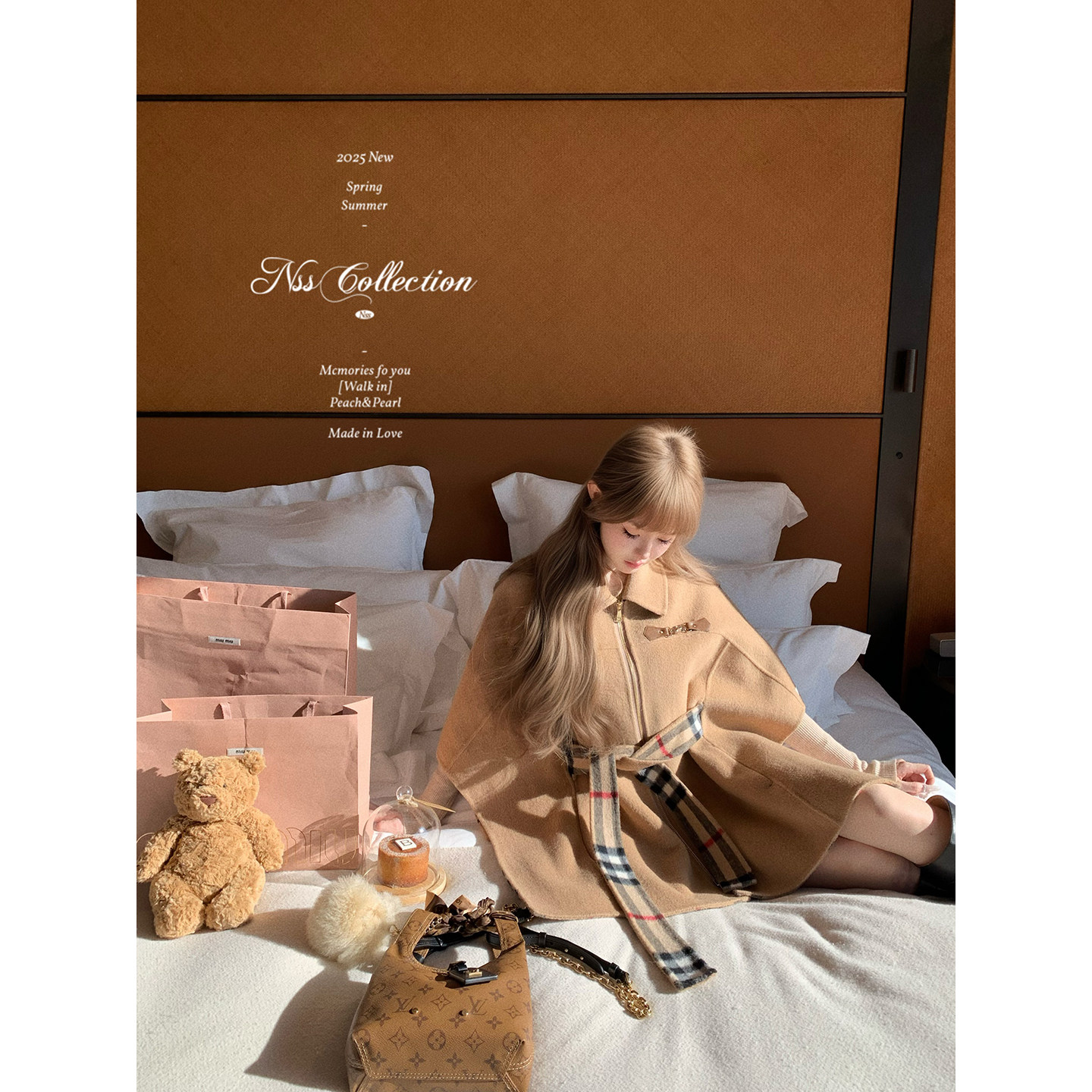 NSS COLLECTION “都柏林少女”bbr披肩羊毛大衣收腰绑带斗篷外套,女装/女士精品,毛呢外套,淘宝优惠券,粉丝福利购,淘宝优惠卷