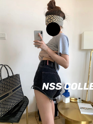 NSSCOLLECTION牛仔裤新款热裤