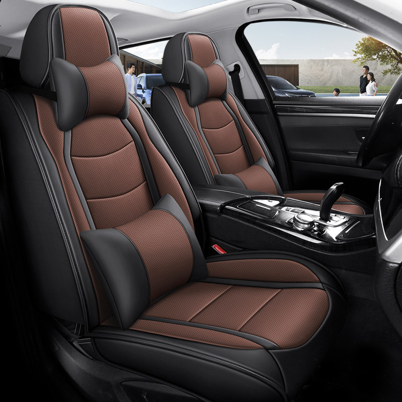 2018款吉利新远景X6SUV X3 S1夏季皮革汽车坐垫四季皮质全包座套