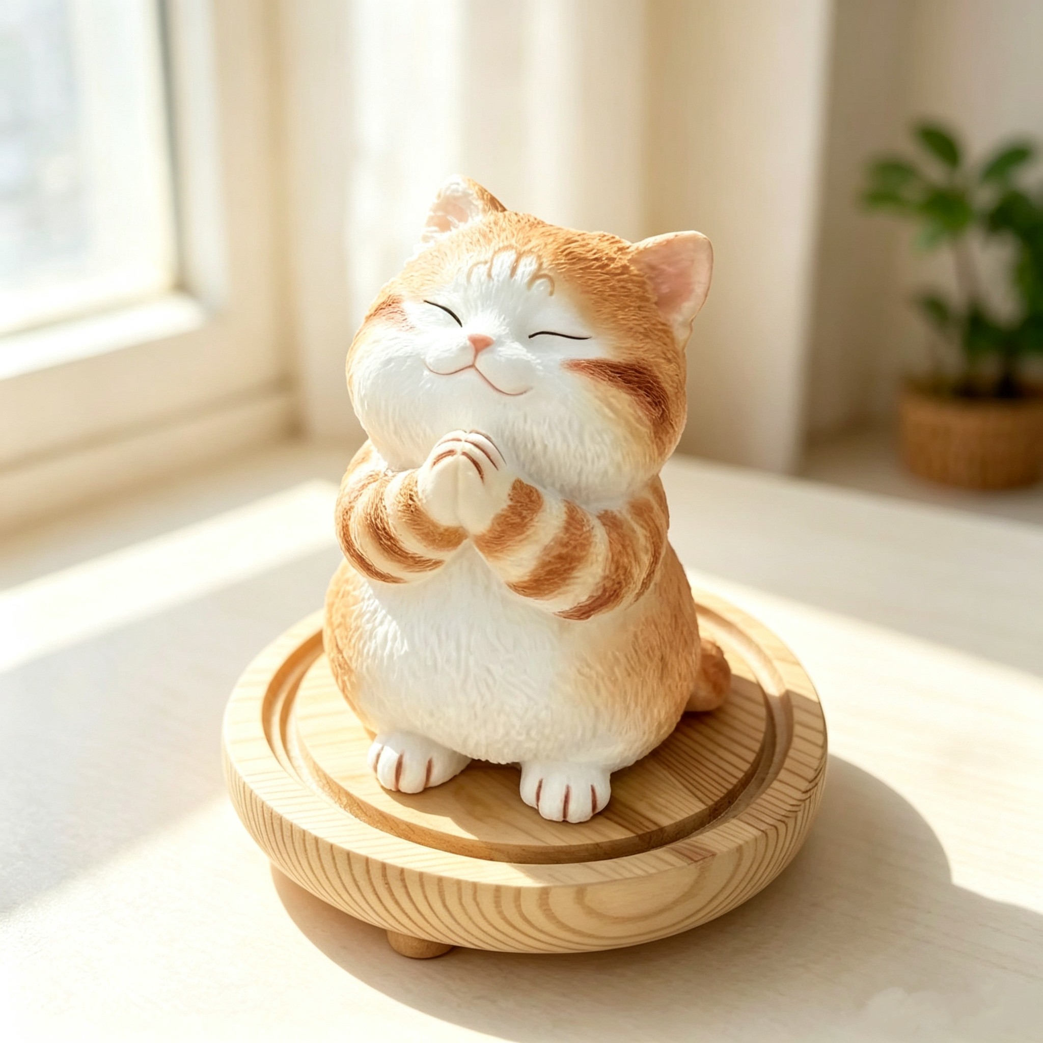 小众高级感礼物创意许愿猫摆件