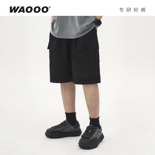 WAOOO美式日系百搭夏季工装短裤