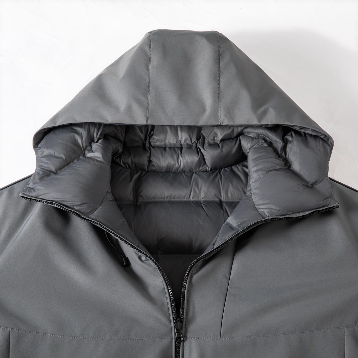 冬季双面穿90白鸭绒户外连帽排骨羽绒服A312-3977P300,男装羽绒服,电商A312