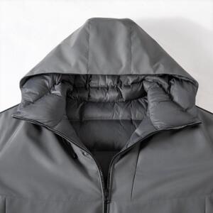 冬季双面穿90白鸭绒户外连帽排骨羽绒服A312-3977P300图片