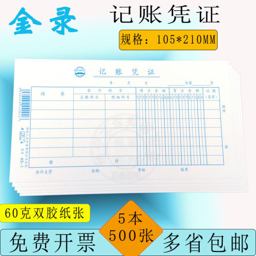 记账原始凭证金录财务单据
