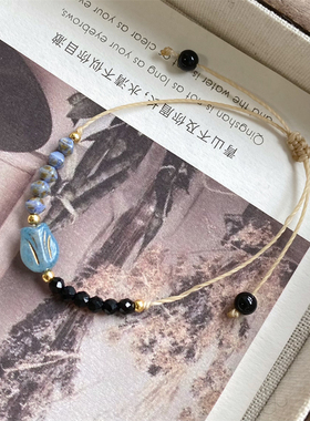 闺蜜款琉璃郁金香可爱手绳