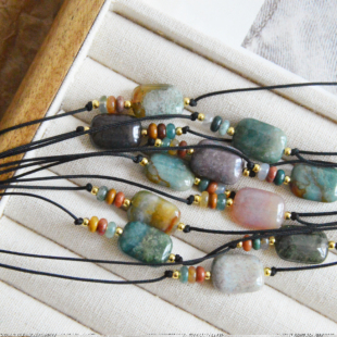 「椿日」自选款 原创清新复古天然玛瑙手绳小众女 一图一物