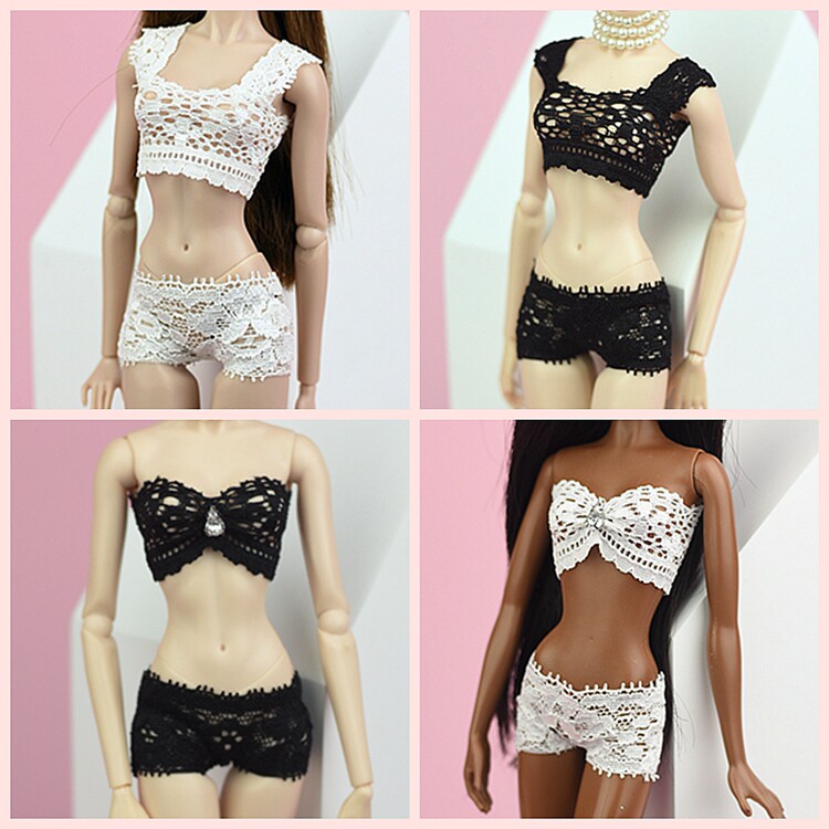 thumbnail for 30厘米娃娃衣服装 可儿 小布 心怡 欣妍 桃子 ob 蕾丝内衣内裤
