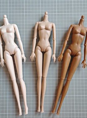 超模体12关节体白肌超白肌小鸟坐换装娃娃普肌日烧炭烧ob 6分素体