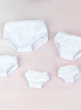 60厘米娃娃bjd内衣3分4分6分四分心怡30cm兵人小布超模SD白色内裤