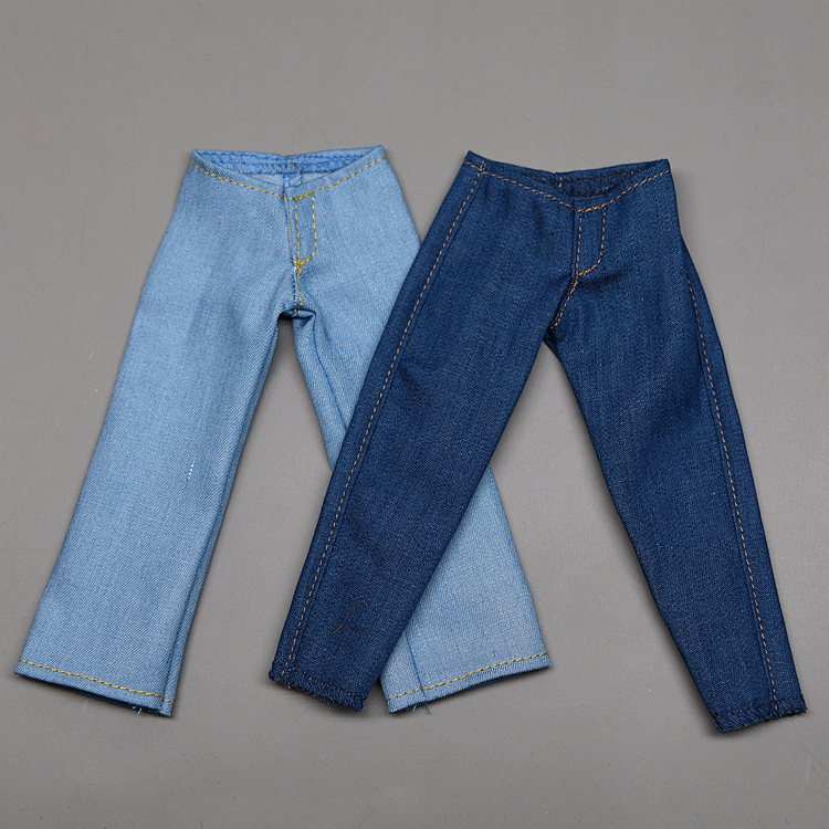 6分胖娃娃 六分BJD 30cm换装娃娃衣服装 萝卜裤阔腿裤子 牛仔长裤