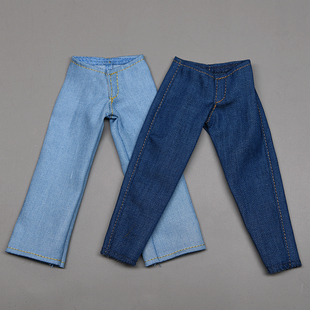 6分胖娃娃 六分BJD 30cm换装娃娃衣服装 萝卜裤阔腿裤子 牛仔长裤