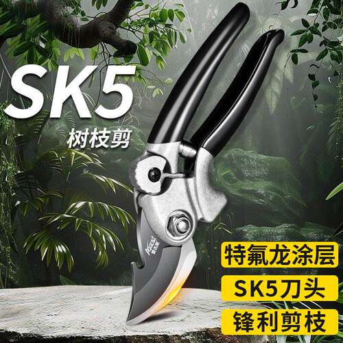SK5钢刀头修枝多功能园林枝剪工具园艺家用盆景果树修剪树枝剪刀