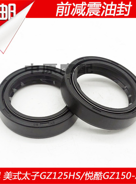 适配豪爵铃木美式太子GZ125HS/悦酷GZ150-A/E摩托车前减震器油封