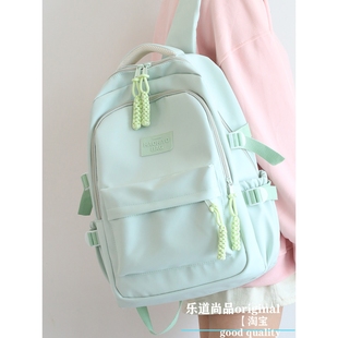 日系书包女生大学生百搭初高中生韩版少女双肩包小学生森系背包大