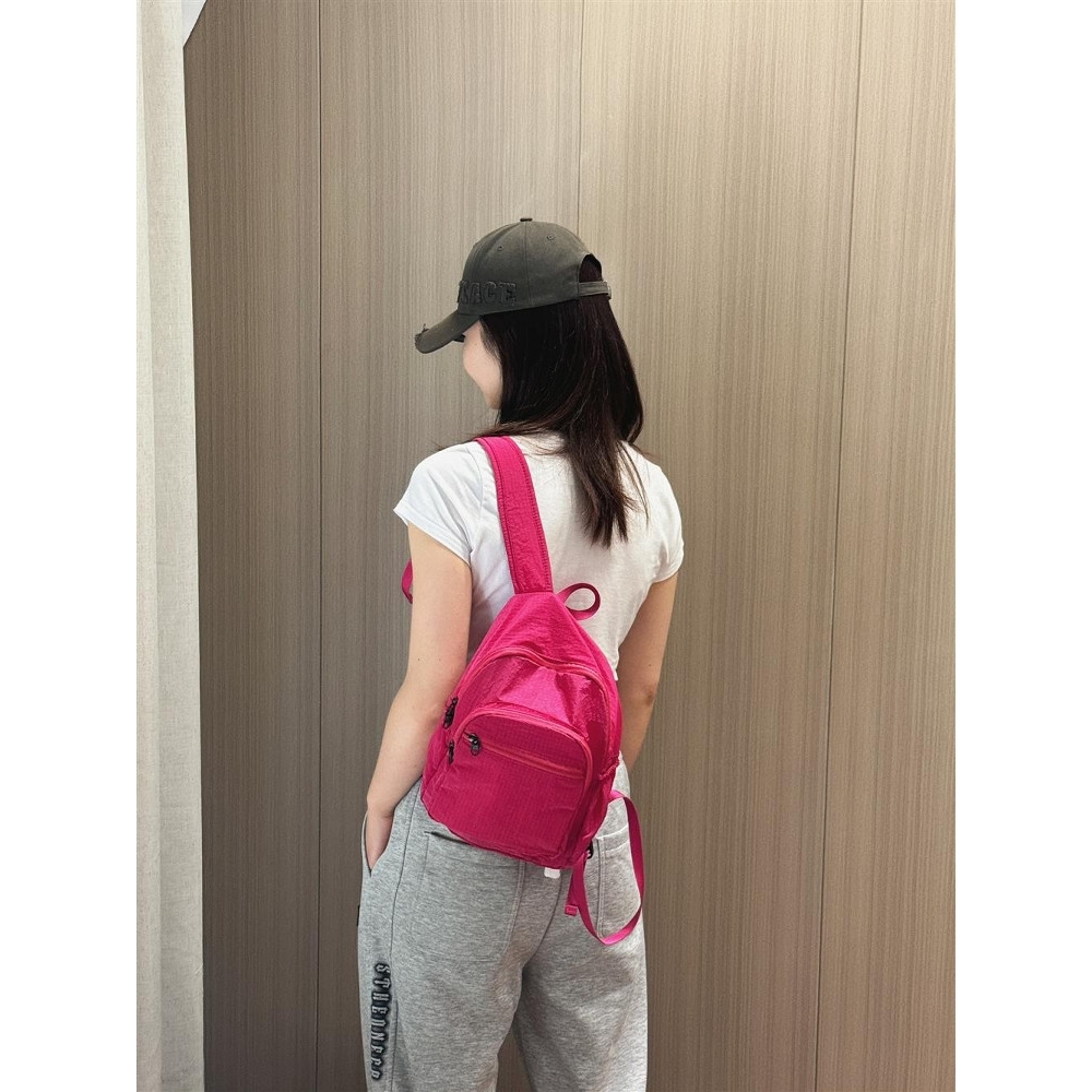 香港书包小号双肩轻便防水迷你背包糖果色亲子款春夏韩版研学包包