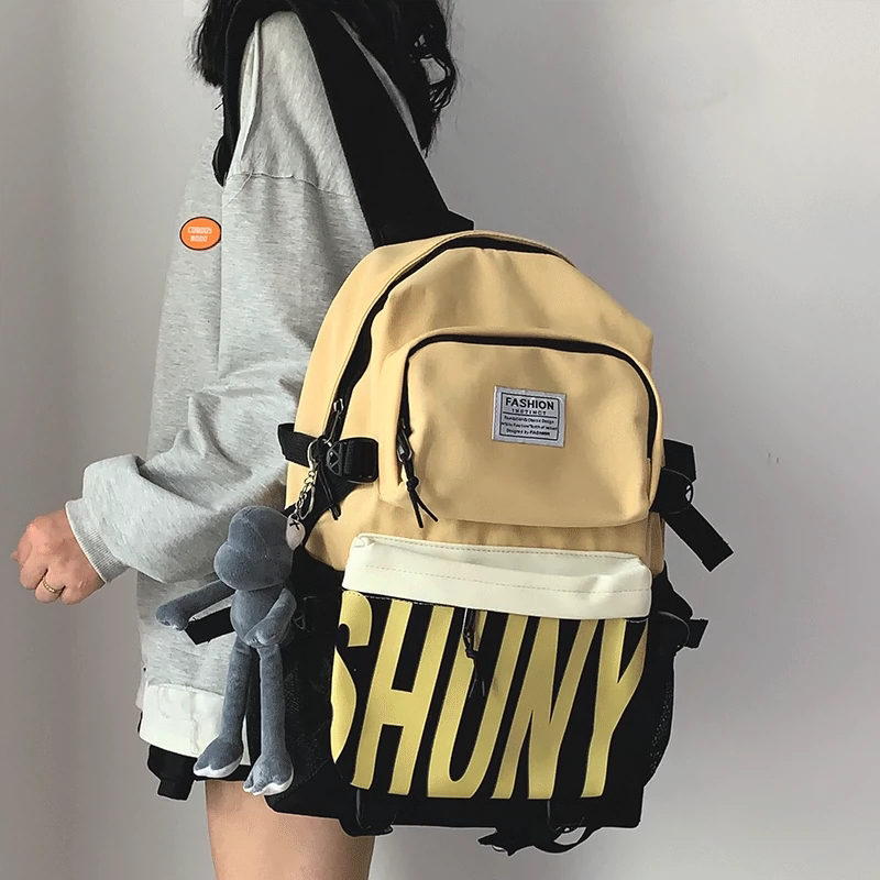 法国ZAMP轻奢学生书包女初中高中生大容量双肩包电脑包运动旅行包