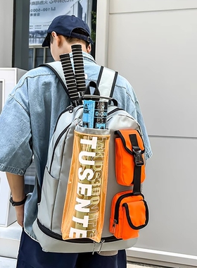 男士背包Soloman多功能运动羽毛球拍双肩包2025新款大容量健身包