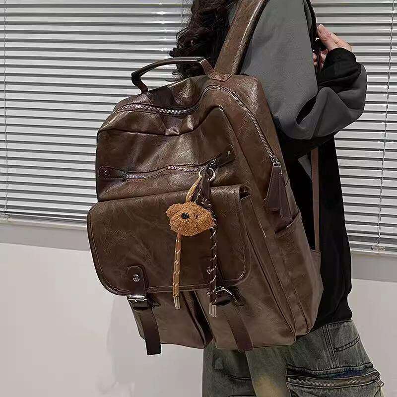 香港IT.greg2026新款男士双肩包女休闲百搭电脑包大容量旅行背包