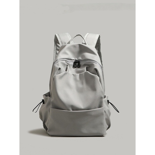 香港IT HKINS日系简约小学生双肩包初中高中生书包女生纯色背包男