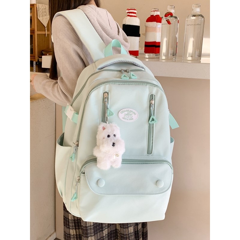 法国CavienKIon学院双肩包女隔层初高中生书包小学减负男休闲背包