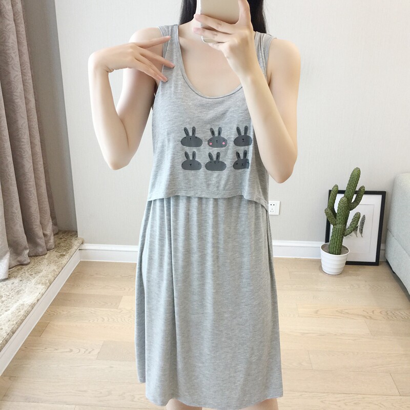哺乳期莫代尔夏装辣妈款背心