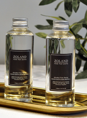 ZOLAND黑鸦片香白茶空气清新挥发无火香薰无人区玫瑰补充液小苍兰