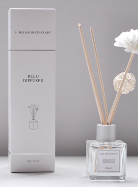 zoland礼品装四方瓶香氛50ml除臭家用藤条挥发香熏家居无火香薰