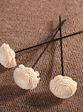 花朵型挥发棒香薰通草花香熏配件香氛藤球花露水香水干花木质藤条