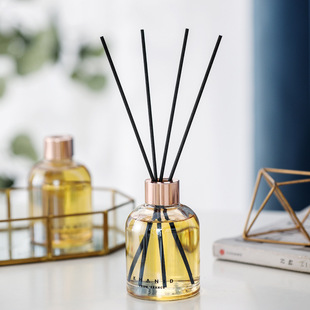 KHANID藤条香氛香薰房间深蓝之水花香舒缓精油离子镀瓶熏香150ml