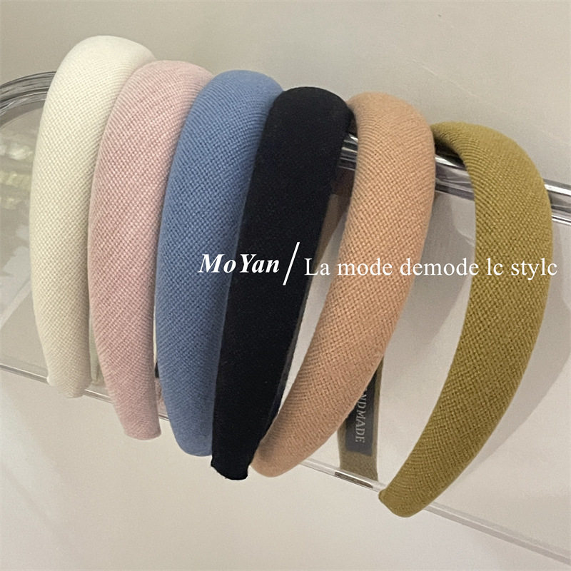 日韩系毛线针织发箍气质百搭外出