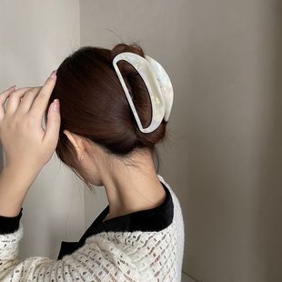 韩国东大门醋酸超大13cm抓夹~发量多适合用洋气高级感发饰发卡