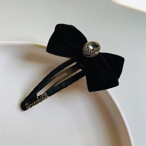 一字刘海侧边优雅高级感旅行发卡