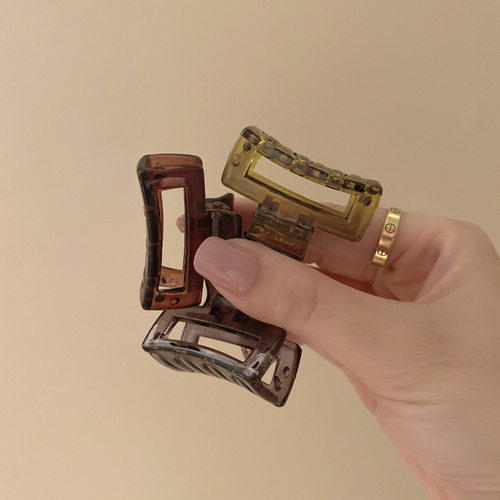 小号发抓优雅气质简约复古方形女